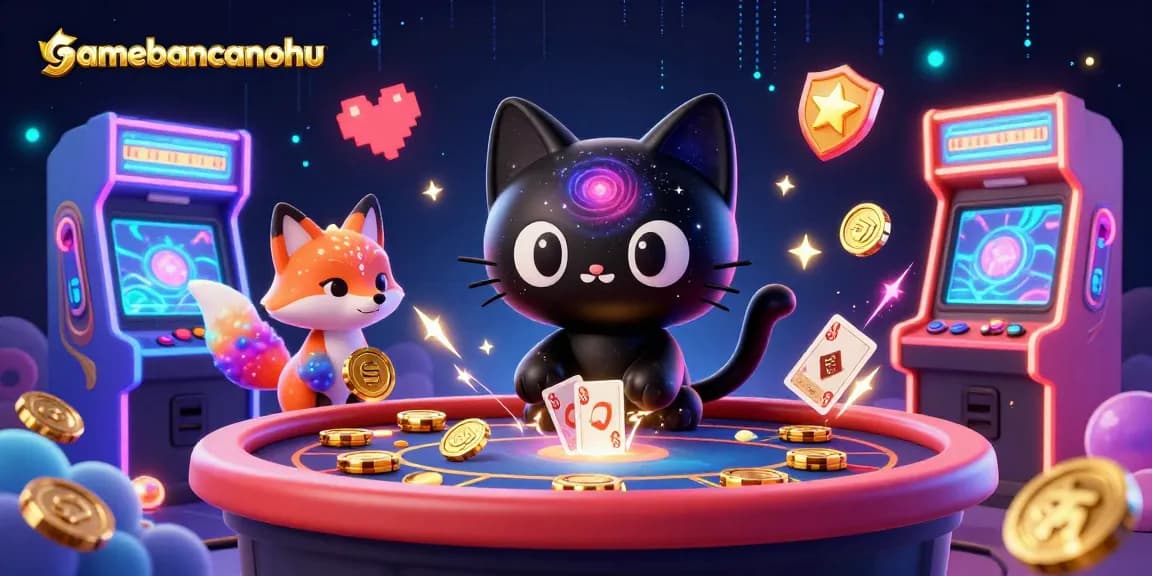 gamebancanohu captivates players in a cosmic casino with vibrant gaming elements.
