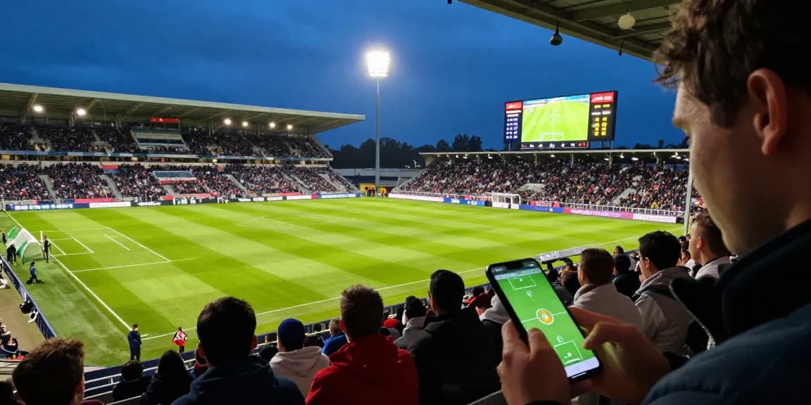 Live World Cup - Cabong TV betting predictions and match odds analysis at an illuminated stadium.