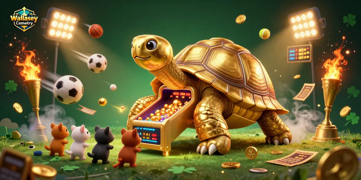 Engaging gambling scene showcasing Wallasey Cemetery with animated sports elements and vibrant colors.