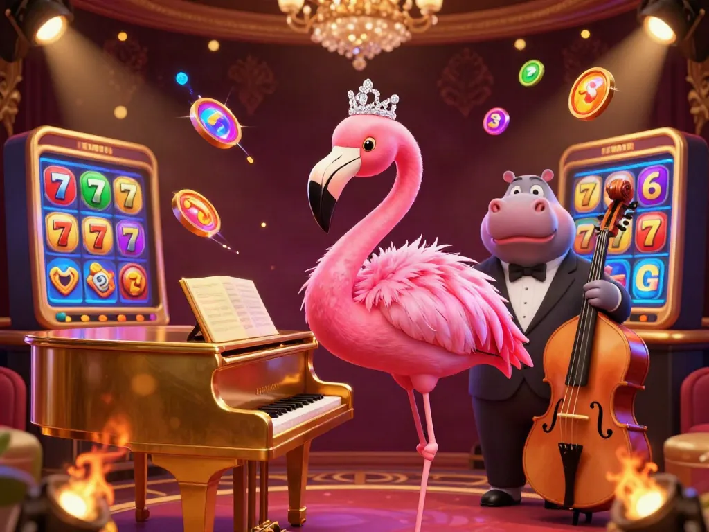 Experience thrilling jackpots at bm88 with an electrifying 3D casino scene featuring dynamic game elements.