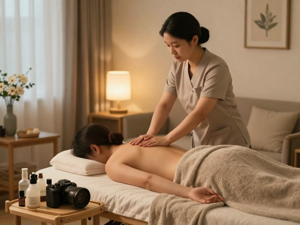 Experience 동탄출장안마 with a professional massage therapist providing relaxation in a cozy setting.