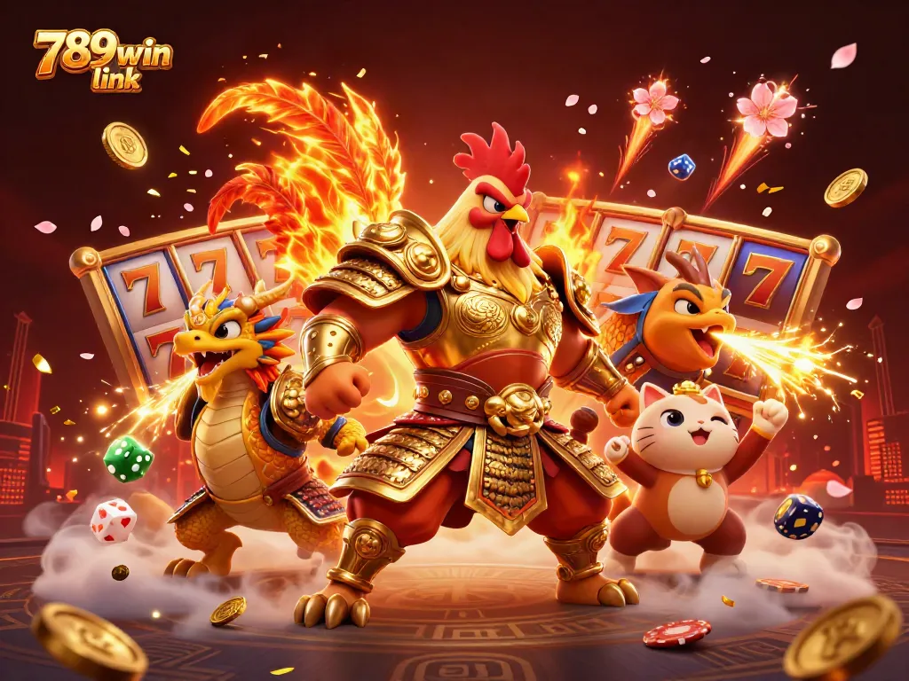 Win big with the 789win link among roaring dragon and samurai-themed casino adventure elements