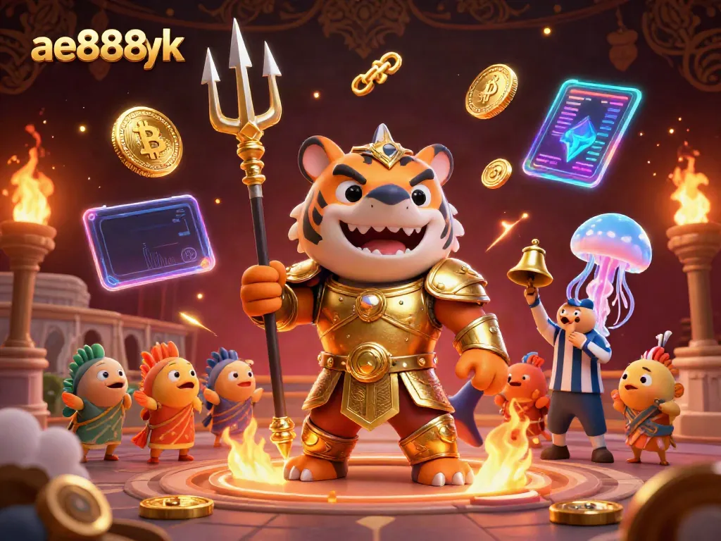 Engage with ae888yk's thrilling underwater casino world featuring a fierce golden armor shark.