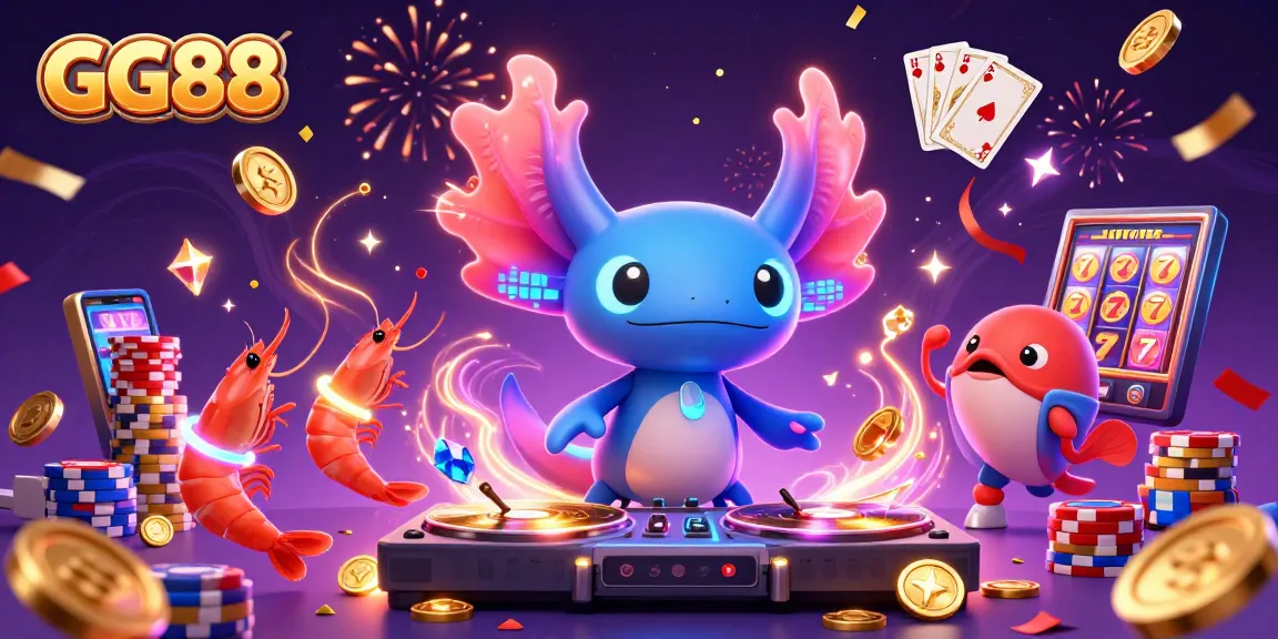 Experience the excitement at GG88 with vibrant 3D casino characters and dynamic gaming elements.