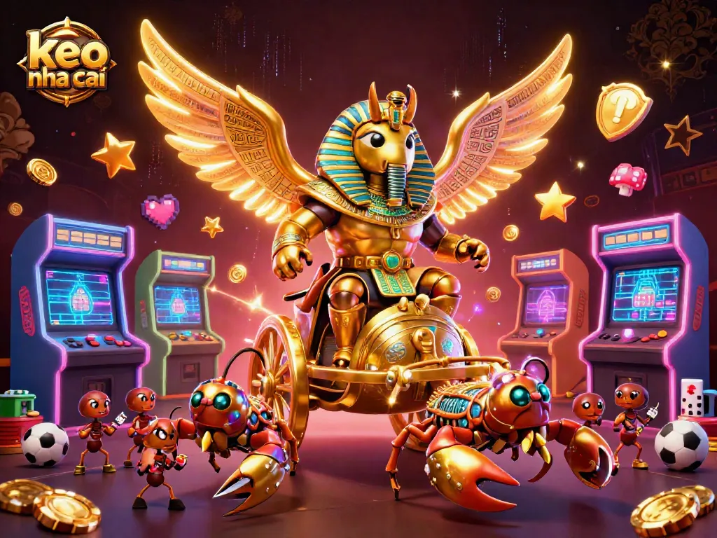 Engage in exciting sports betting with keo nha cai's vibrant gaming scene, featuring iconic characters.