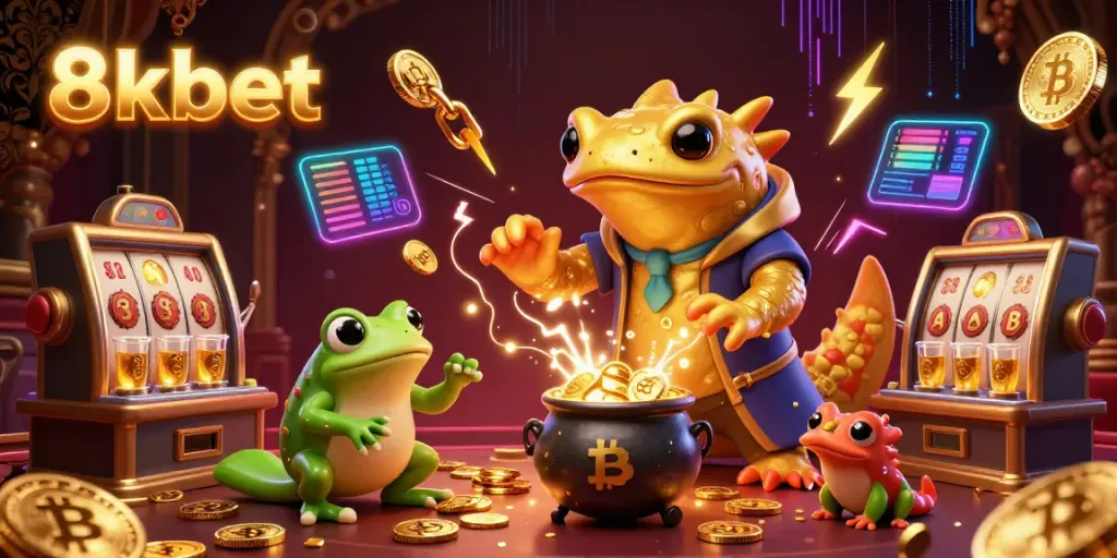 Experience exciting slots and jackpots at 8xbet with vibrant game elements and enchanting characters.
