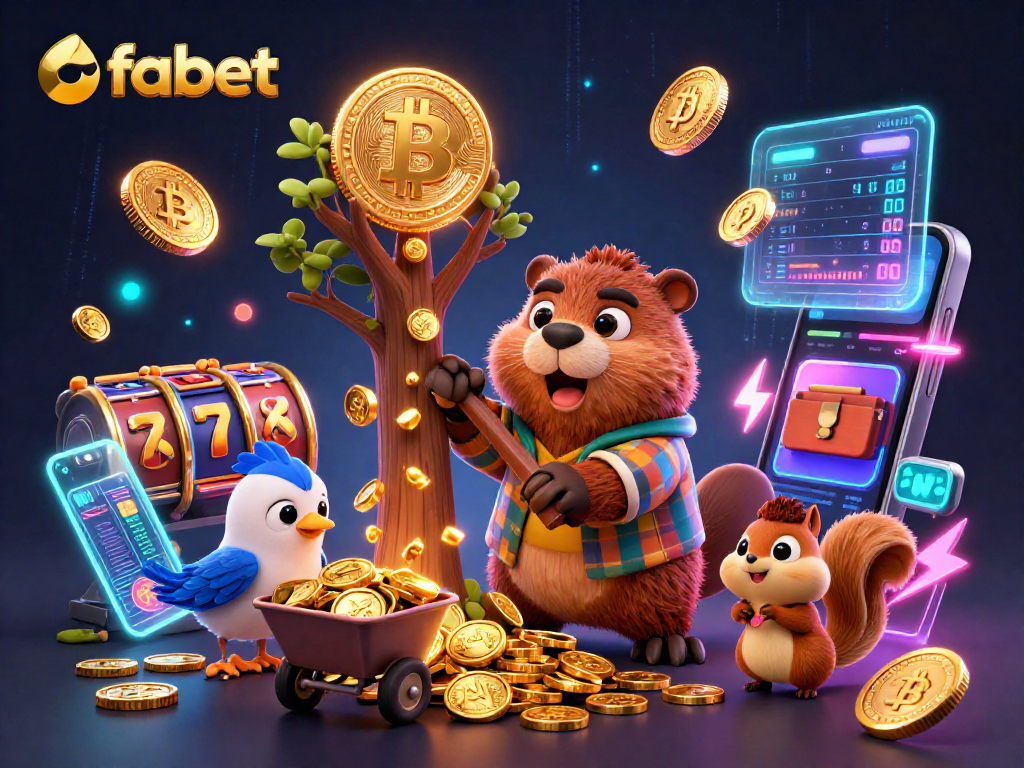 Engage with fabet and experience winning slots as the cartoon beaver chops for gold coins!