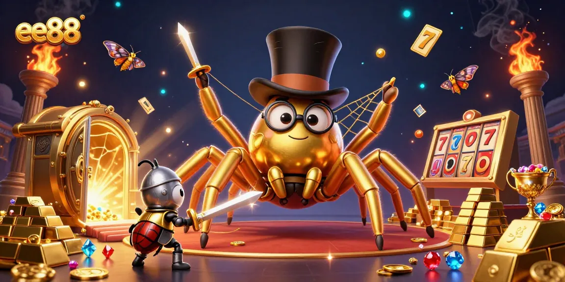 Experience the thrilling action of ee88 with vibrant casino characters amidst treasure!