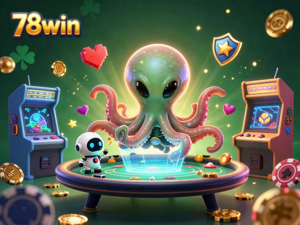 Experience thrilling action at 78win with an exciting holographic poker game scene.