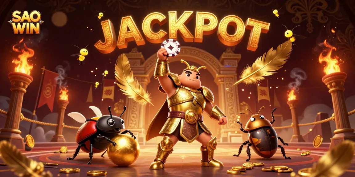 Engage with SAO WIN in a thrilling victory scene featuring golden betting elements amidst vibrant casino atmosphere.