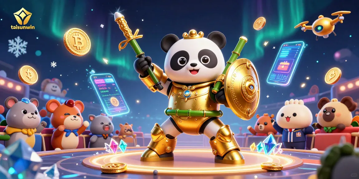 Experience big wins at taisunwin with vibrant 3D casino action featuring a mech-suit panda!