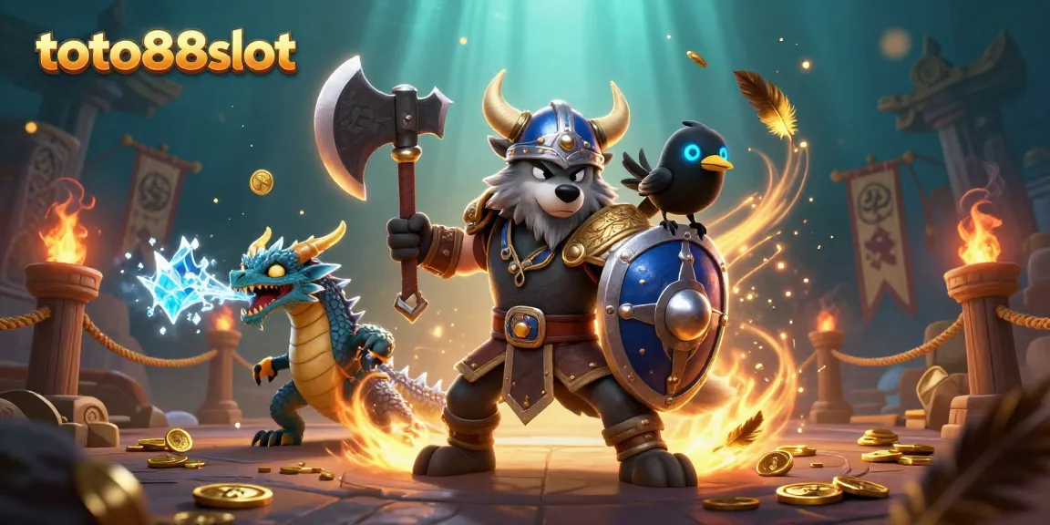 Engage with thrilling toto88slot gameplay amidst magical battle scenes featuring vibrant characters and elements.