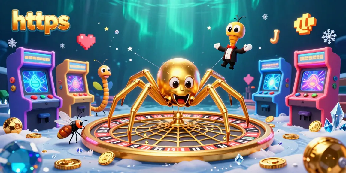 Engage in thrilling gameplay at https through a vibrant casino-themed 3D illustration.