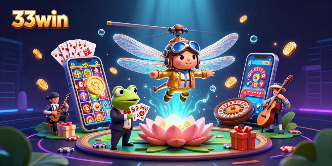 Experience the excitement of 33win with thrilling games and vibrant casino elements.